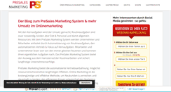 Desktop Screenshot of presalesmarketing-blog.com
